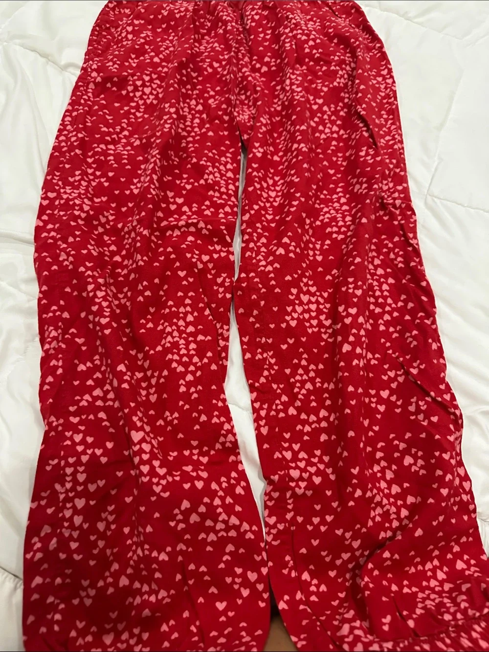 Victoria's Secret Red Heart 'Love' Girls Pajama Set